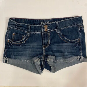 Red Camel cuffed denim jean shorts size 7